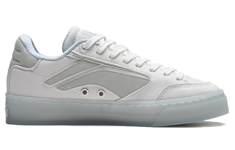 LiNing Wave Low Anti-Slip And Wear-Resistant Lightweight Low-Top Skateboard Shoes Women's Frost White 3