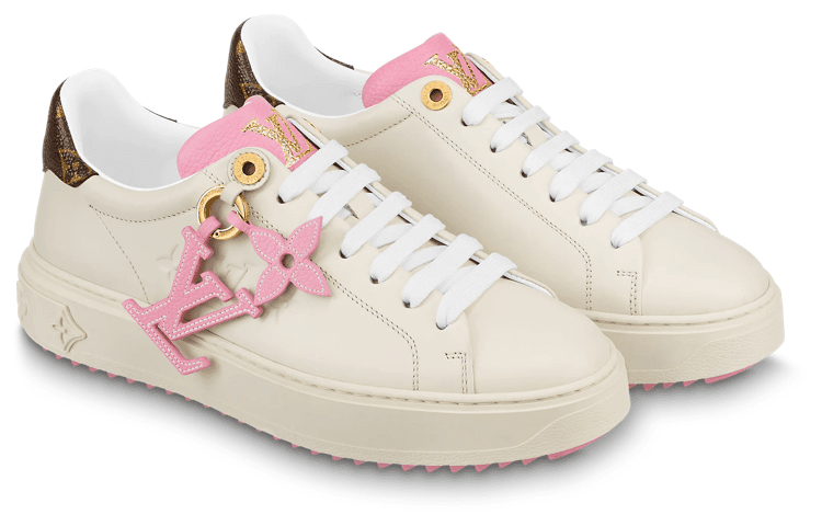 LOUIS VUITTON Time Out Sneakers 'Beige Pink' Women's 6