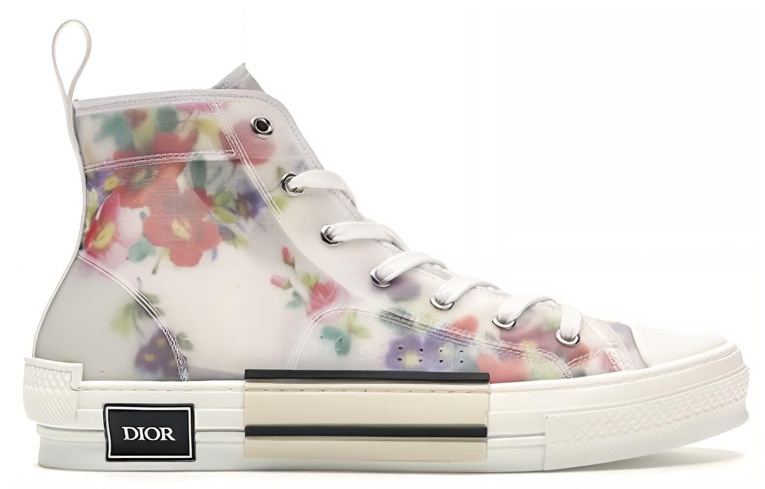 DIOR B23 High Top Flowers Oblique 4