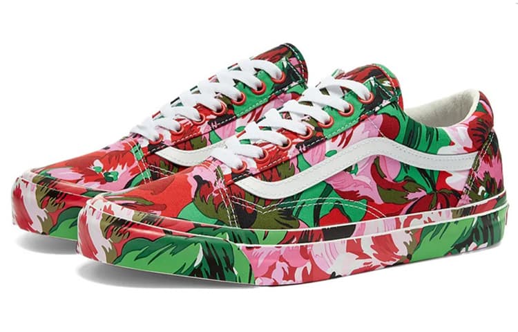 Vans Old Skool Kenzo Floral Red White 5