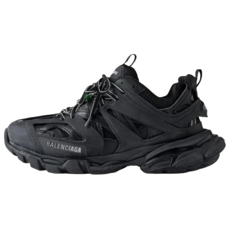 Balenciaga Track Lace-Up Charm Low-Top Dad Shoes Women's Black