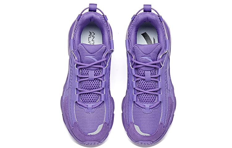 Anta Flying Slip-Resistant Breathable Low-Top Casual Shoes Women's Light Purple 6