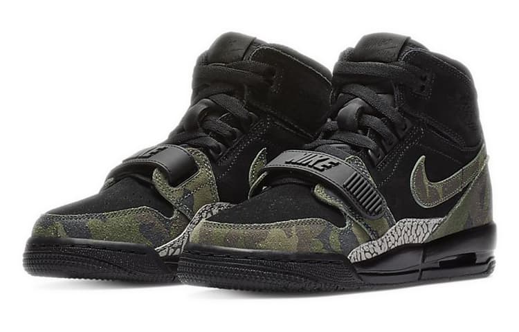 Air Jordan Legacy 312 'Black Camo Green' GS 5