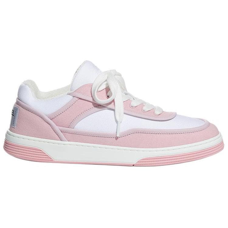 CHANEL Stylish Skateboarding Shoes Women's Pink White 3