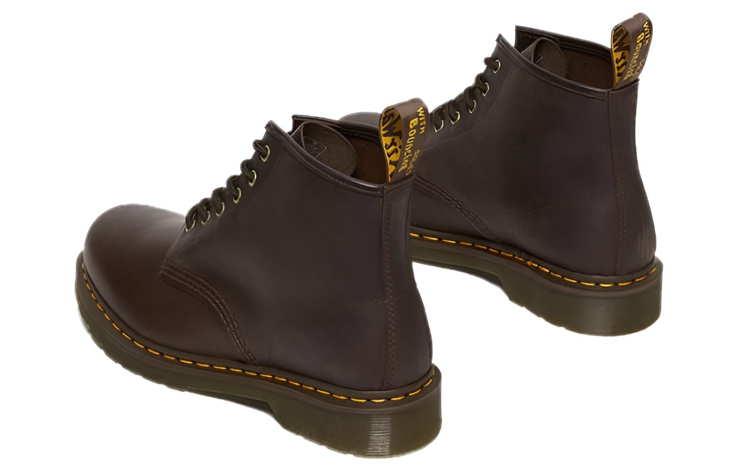 Dr.Martens 101 Crazy Horse Leather Ankle Boots 'Dark Brown' 6