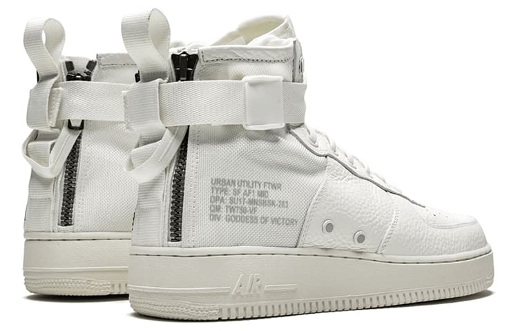 Nike Sf Air Force 1 Mid Triple Ivory 6