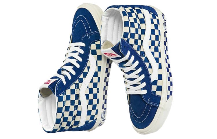 Vans Style 38 Checkerboard Blue/White 6