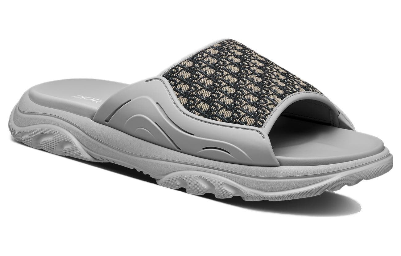 DIOR H-Town Sandal 'DIOR Oblique - Grey Beige' 6