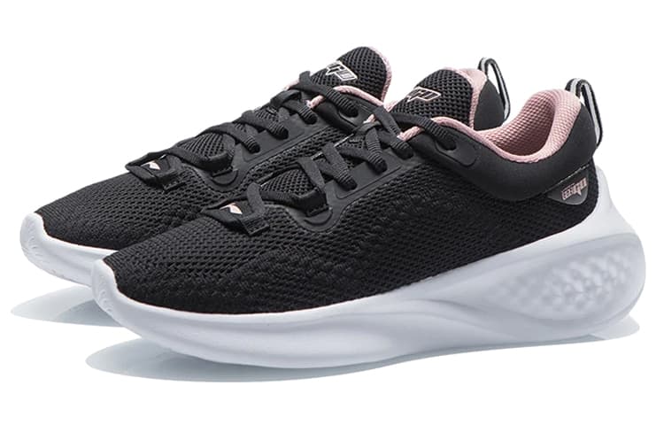 LINING EazGo Casual Shoes Women's Low-Top Black White 6