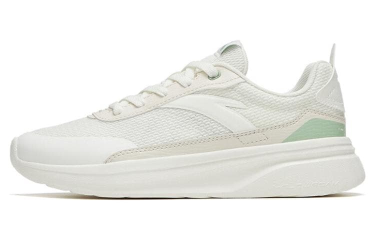 Anta Walker Anti-Slip Wear-Resistant Low-Top Sports Casual Shoes Women's White Green