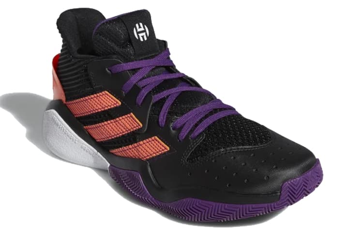 Adidas Harden Stepback Black Purple Coral 3