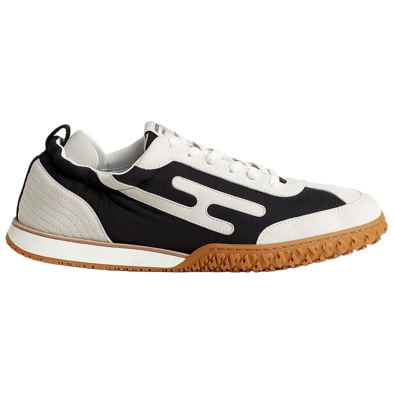 HERMES Jet Low-Top Casual Shoes Men's Black White 4