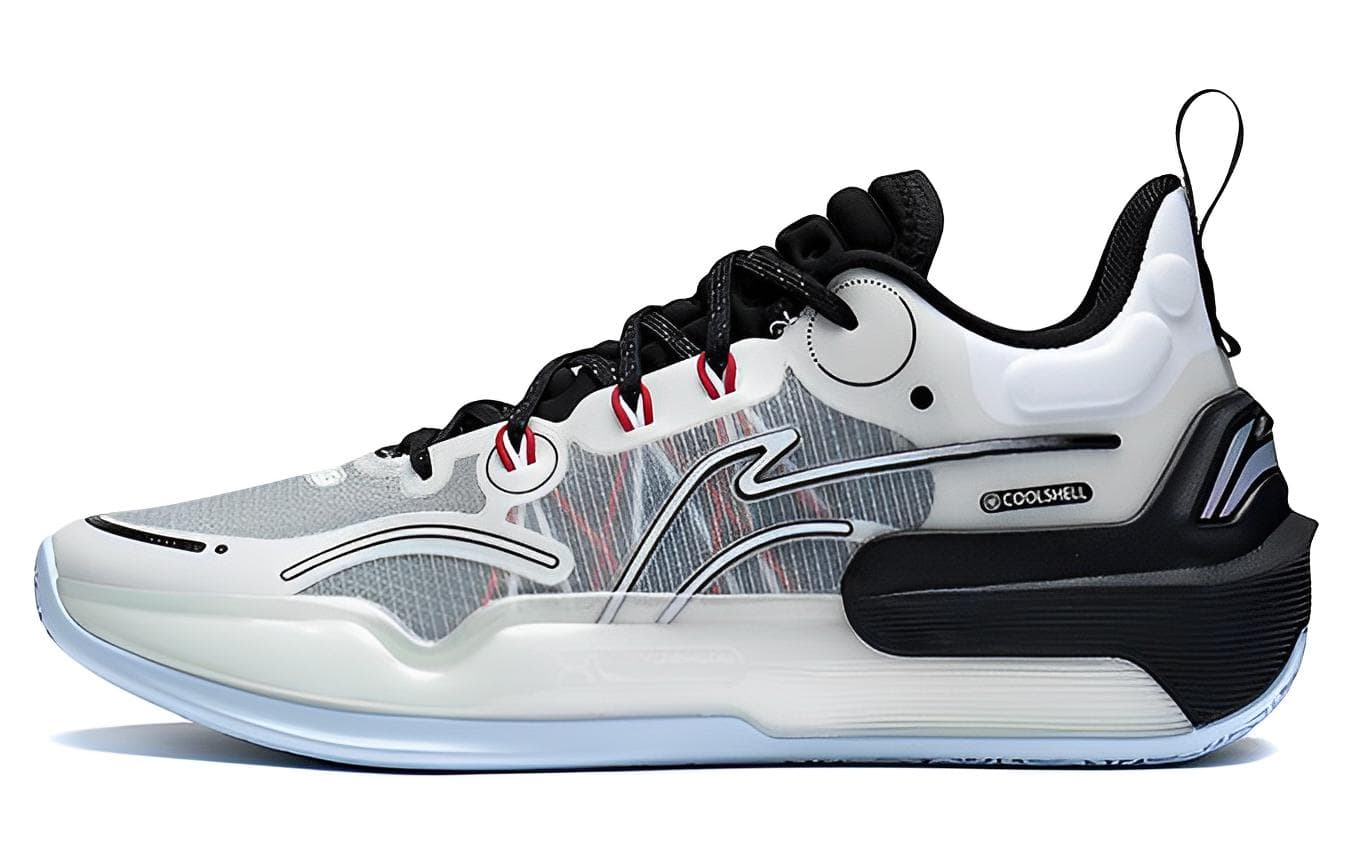 LINING YuShuai 16 V2 Basketball Shoes Men Low-Top White Black