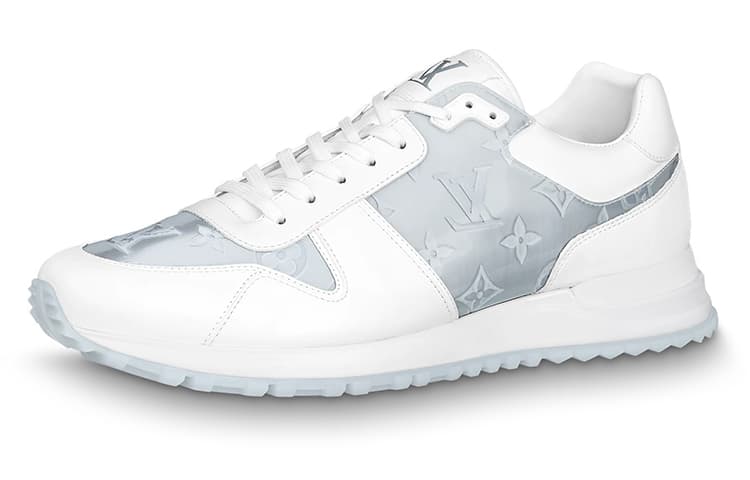 LOUIS VUITTON Run Away Sneakers 'White With Grey Monogram' 2