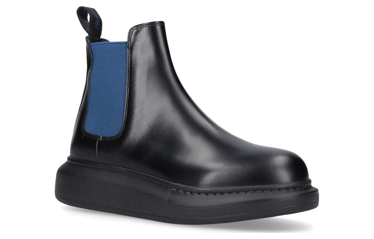 Alexander McQueen Hybrid Chelsea Boot 'Black Blue' Women's 6