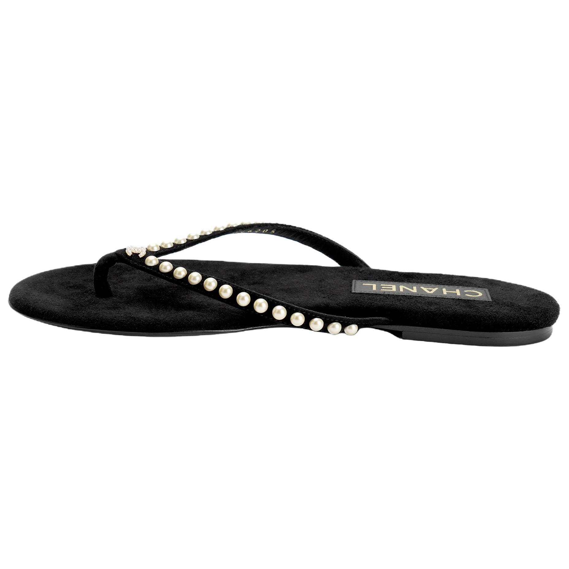 CHANEL Flip Flops Women's Black