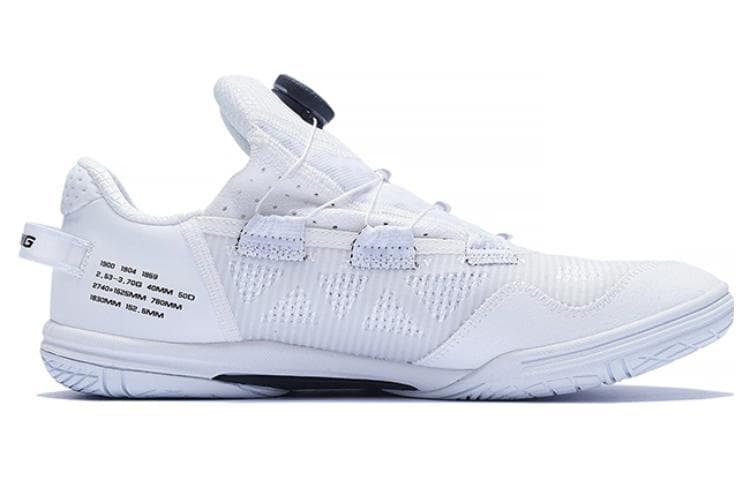 LiNing Mage Cushioning, Slip Resistant, And Abrasion Resistant Functionality Low Top Unisex White Black 3