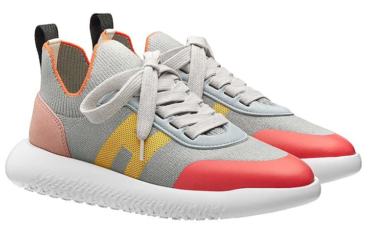 HERMES Crew Sneaker Anti-Slip Wear-Resistant Low-Top Casual Shoes Women's Storm Gray 5