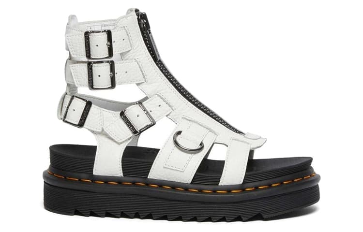 Dr.Martens Olson Sandals White Women's 4