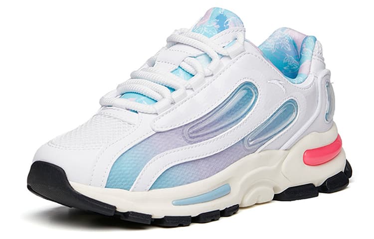 ANTA Chunky Sneakers Women's Low Top ANTA White/Light Purple/Ammonia Blue 4