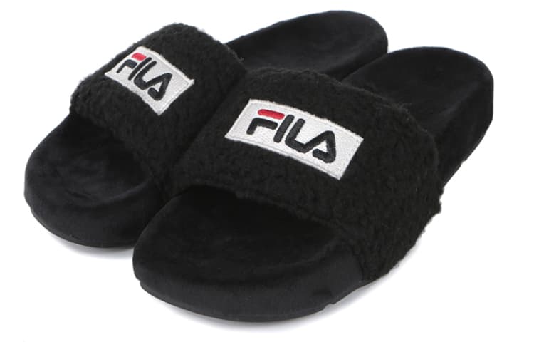 FILA Drifter Slide Slippers Unisex Black 4