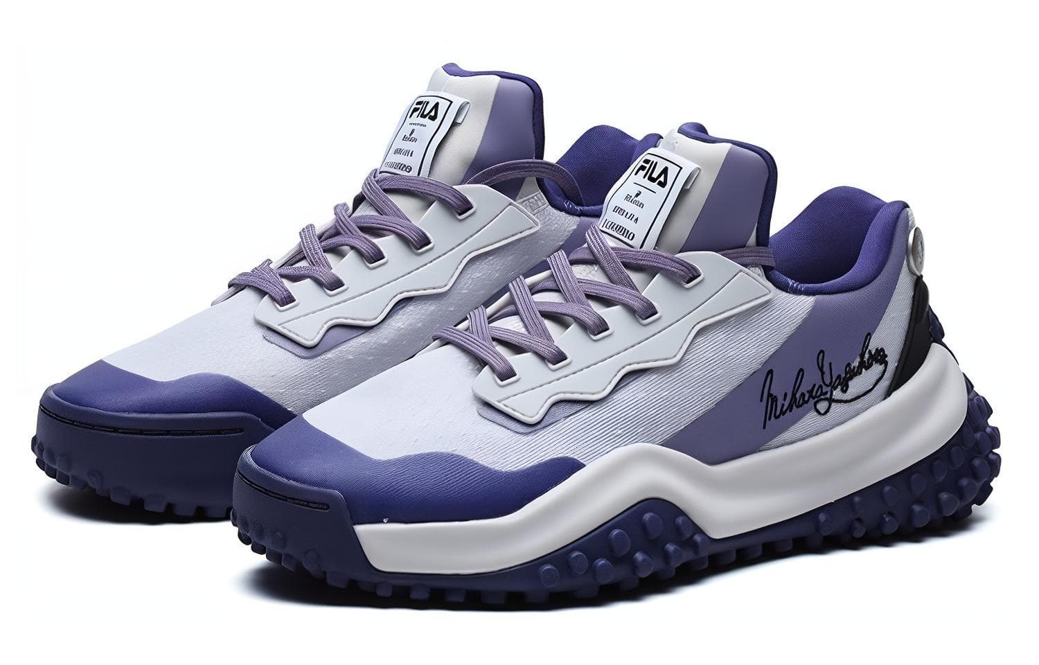 MIHARA YASUHIRO x FILA FM9 Cushioning Anti-Slip Wear-Resistant Breathability Low-Top Casual Shoes Women's Light Lilac 6