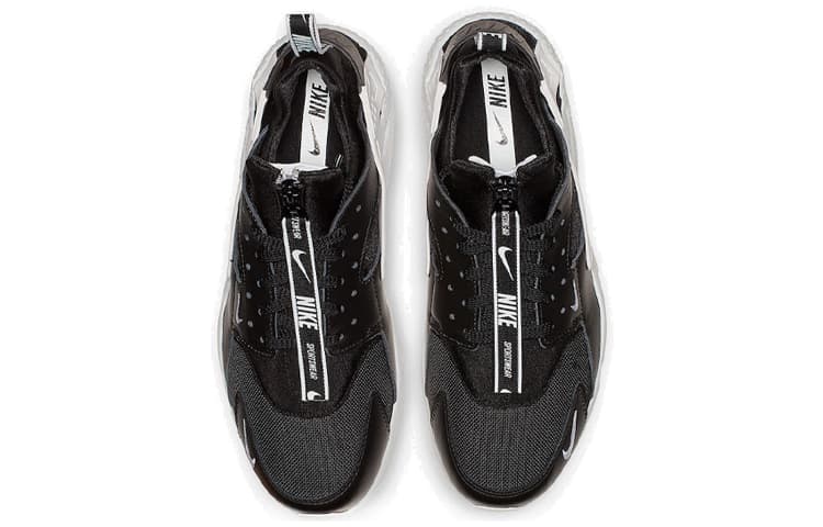 Nike Air Huarache Run Zip Black White 5