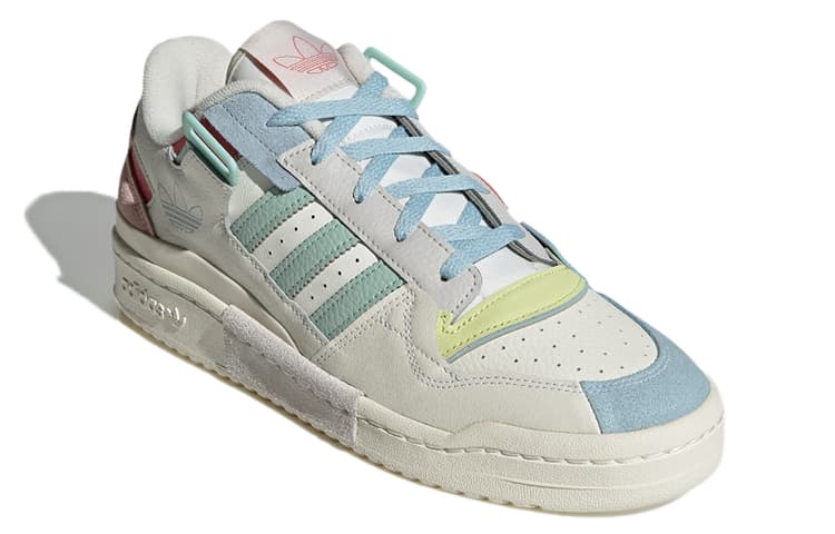 Adidas Originals Originals Unisex Forum Exhibit Low Sneakers White/Pink/Blue 6