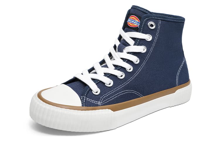 Dickies Canvas Shoes Unisex High-Top Blue 4