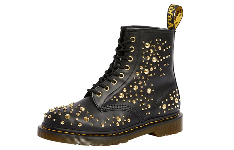 Dr.Martens 1460 Midas Gold Color 8 Martin Boots Couple Style Black 4