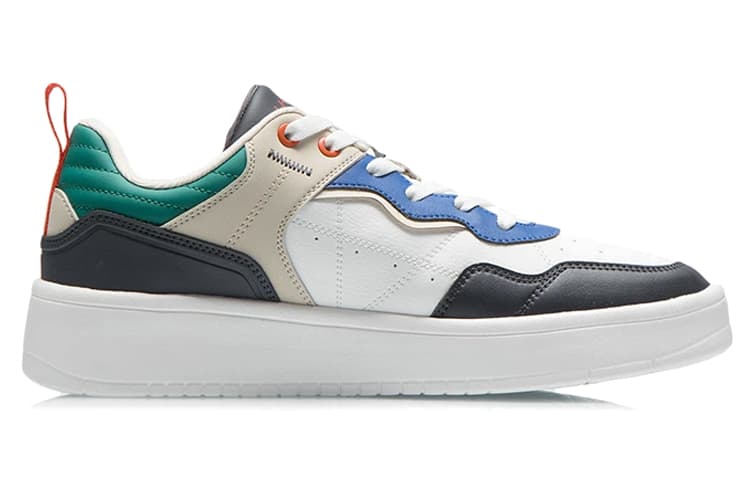 LiNing The Beginning Of The Line Low-Top Skateboard Shoes Men's White Black Green 4