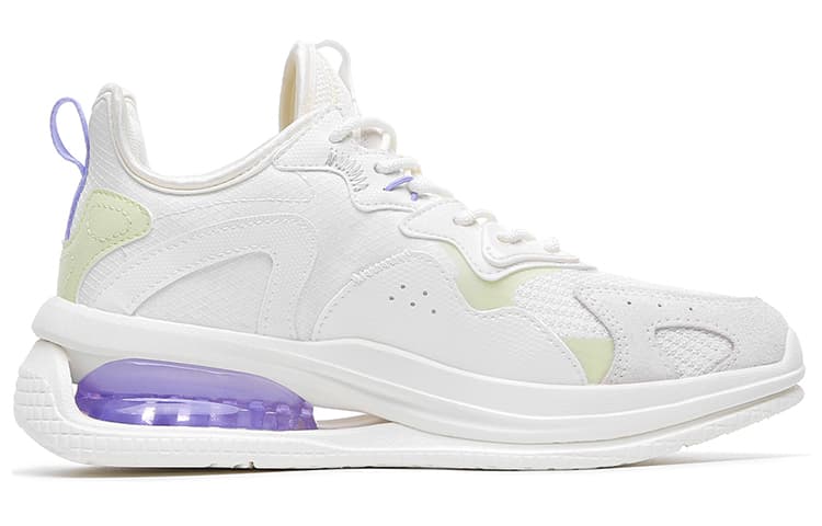 Anta Cushioning Anti-Slip And Wear-Resistant Low-Top Sports Casual Shoes Unisex White Purple 4
