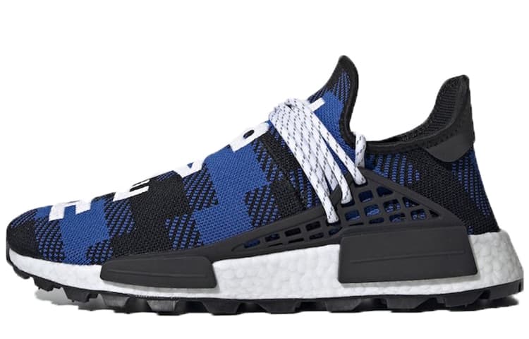 Adidas Nmd Hu Pharrell X Bbc Blue Plaid 2