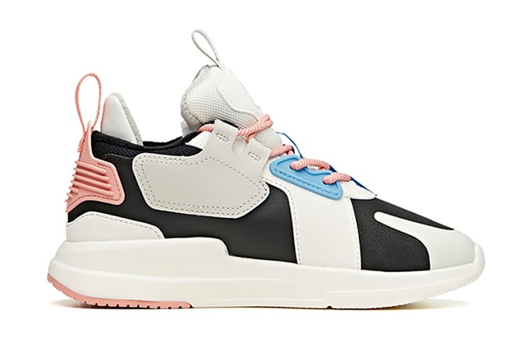 Anta Life Collection Anti-Slip Wear-Resistant Low-Top Skateboard Shoes Women's White Black Blue Red 3