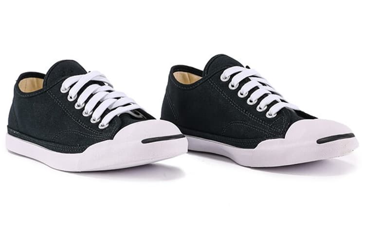 Converse Jack Purcell Lp Ls Low Top Black Women's 6