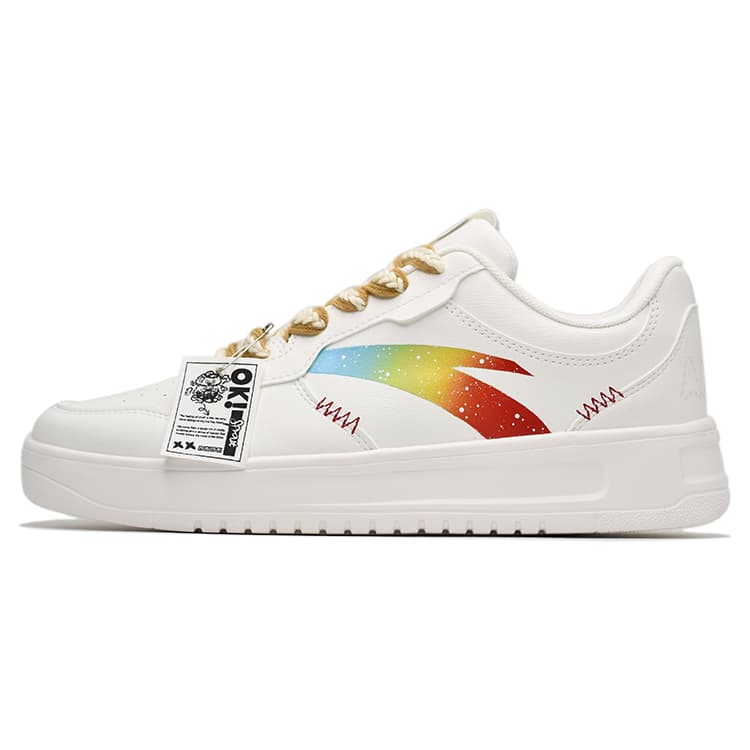 Anta Life Collection Slip-Resistant Cushioning Low-Top Skateboard Shoes Men's White 2