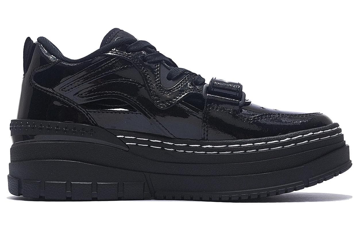 SMFK x LiNing Wave Platform Low-Top Skateboard Shoes Women's Black 4