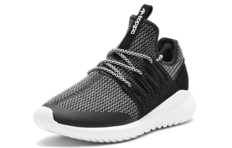 Adidas Originals Tubular Cozy Breathable Running Shoes Black White Unisex 'Black White' 4