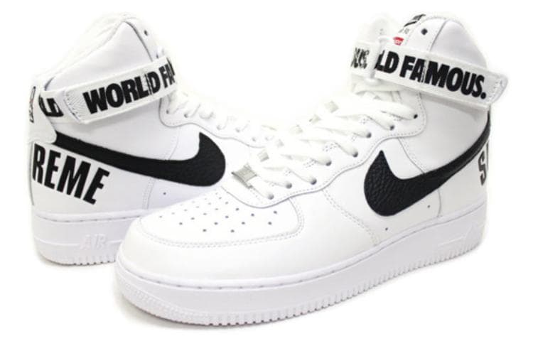 Nike Air Force 1 High Supreme World Famous White 3