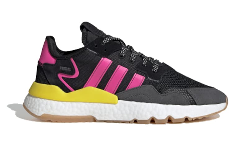 Adidas Originals Nite Jogger Black Magenta Gum Sole 4