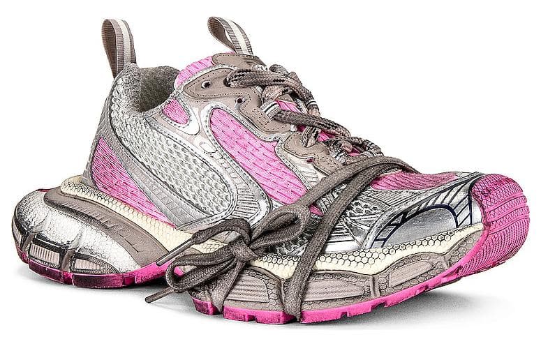 Balenciaga 3XL Sneakers 'White Grey And Pink Mesh And Polyurethane' Women's 3