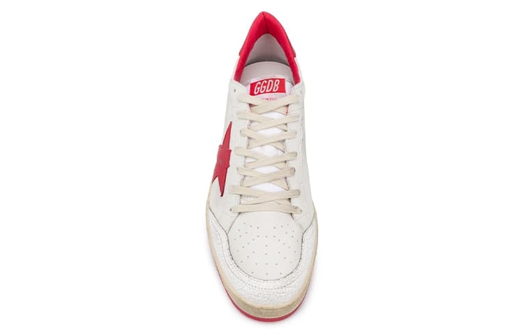Golden Goose Ball Star Low White Red 4