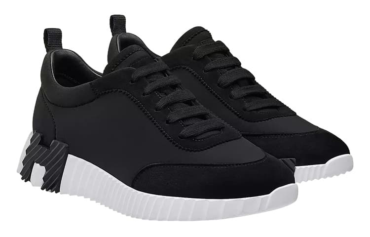 HERMES Bouncing Casual Shoes Women's Low-Top Black 5