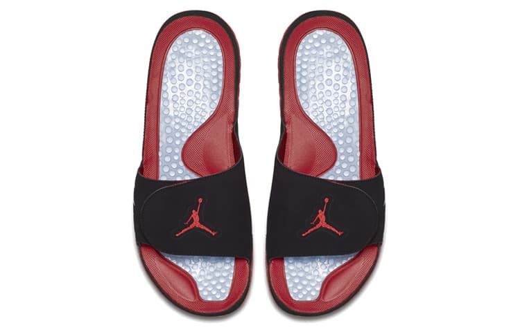 JORDAN Hydro 5 Retro Black Particle Grey University Red 3