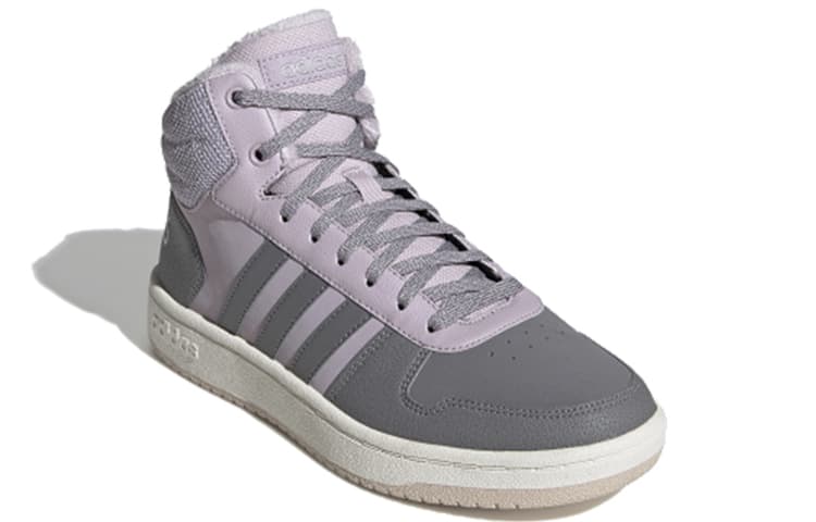 Adidas Neo Hoops 2.0 Mid 'Grey Purple' Women's 3