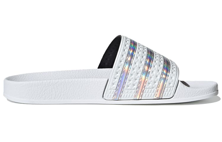 Adilette Women's Adidas Originals Slide 'White Iridescent' Women's 4