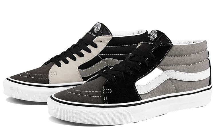 Vans SK8 Mid Black/White/Grey 3