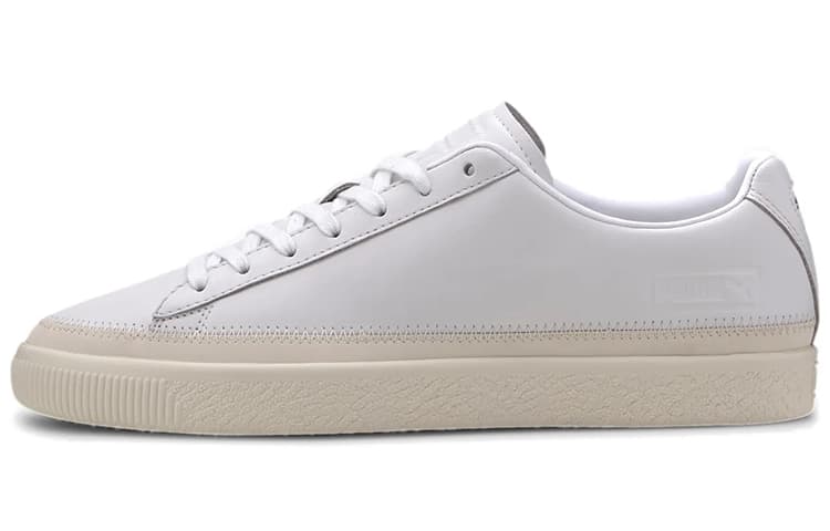 PUMA Basket Trim Prm Retro Low Tops Casual Skateboarding Shoes Unisex White 2
