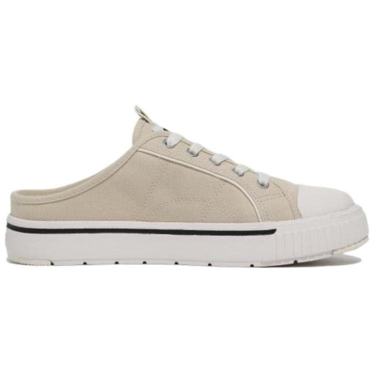 FILA Court Retro Low-Top Canvas Shoes Unisex Beige Korean Style 4