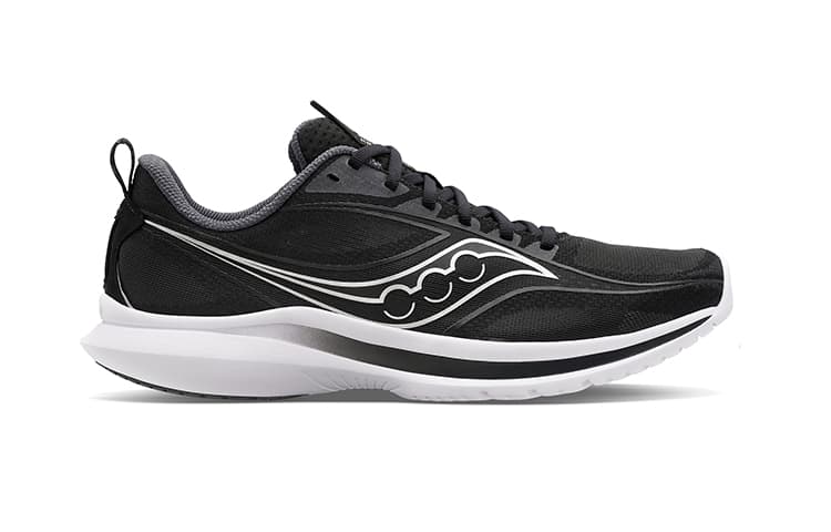 Saucony Cushioned Wear-Resistant Breathable Low-Top Training Running Shoes Men's Black Silver 4